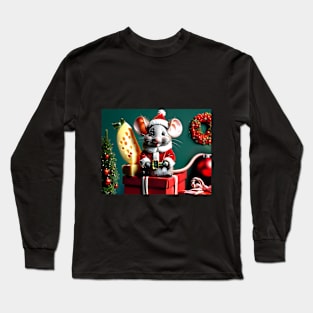 Santa Baby Mouse Long Sleeve T-Shirt